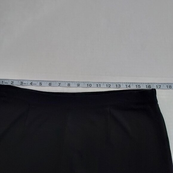 Exclusively Misook Straight Leg Pull On Black Pants Size XL - Picture 6 of 8